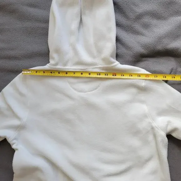 CALVIN KLEIN PERFORMANCE Fleece Jacket Womens Large White Embroidered Zip Hoodie - Picture 11 of 15